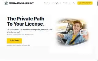 Mesilla Driving Academy of Alamogordo website