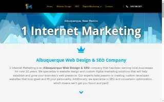 1 Internet Marketing - Web Design & SEO website