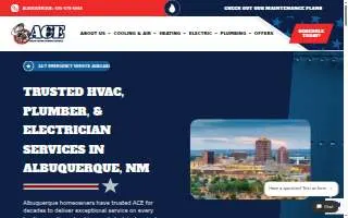 Ace Heating - Cooling - Plumbing - Electrical website