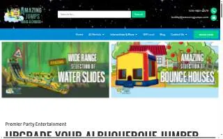 Amazing Jumps, Tents, & Events- Bounce House, Tent Rentals, Water Slide Rentals website