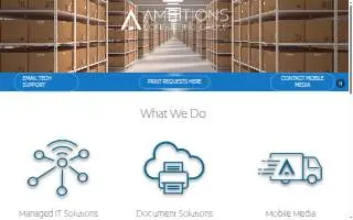 Ambitions Consulting Group website