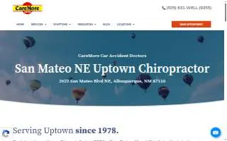 CareMore Chiropractic Centers website
