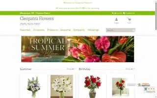 Cleopatra Flowers of Albuquerque website