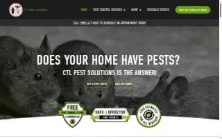 CTL Pest Solutions website