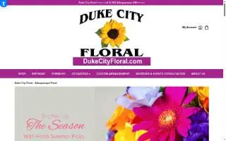 Duke City Floral website