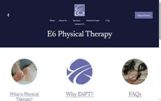 E6 Physical Therapy website
