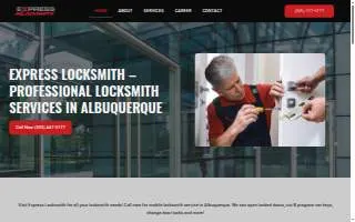 Express Locksmith of Albuquerque website