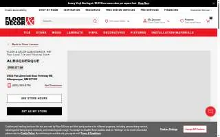 Floor & Decor of Albuquerque website