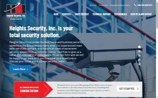 Heights Security website