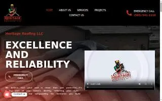 Heritage Roofing LLC website