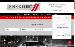 High Desert Auto Wholesale Inc of Albuquerque website