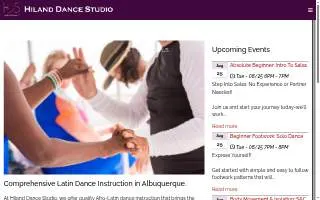 Hiland Dance Studio of Albuquerque website