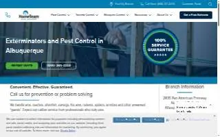 HomeTeam Pest Defense of Albuquerque website
