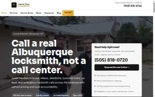 Just In Time Locksmith website