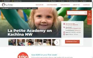 La Petite Academy on Kachina NW website