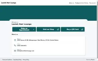 Lavish Hair Lounge of Albuquerque website