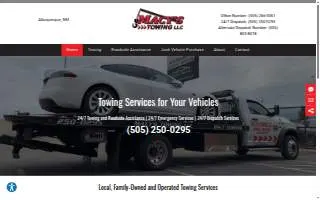 Macy's Towing LLC of Albuquerque website