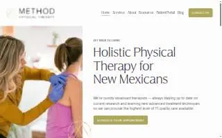 Method Physical Therapy website