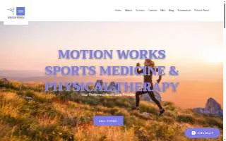 Motion Works Sports Medicine & Physical Therapy website