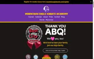 Mountain Eagle Karate Academy of Albuquerque website