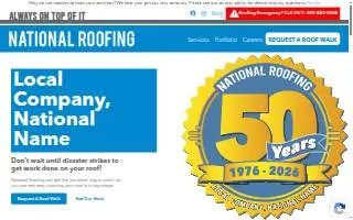 National Roofing of Albuquerque website