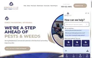 Proactive Pest & Weed Control of Albuquerque website