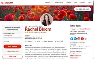 Rachel Bloom - State Farm Insurance Agent website