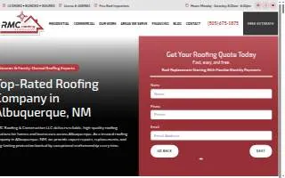 RMC Roofing & Construction of Albuquerque website