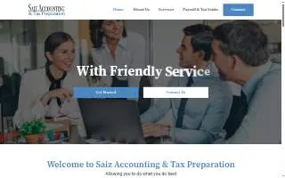 Saiz Accounting & Tax Preparation Inc website