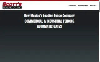 Scott's Fencing Co Inc website