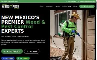 Southwest Weed & Pest Solutions LLC of Albuquerque website