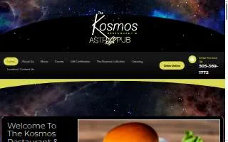 The Kosmos Restaurant website