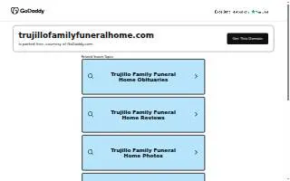 Trujillo Family Funeral Home of Albuquerque website