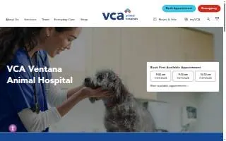 VCA Ventana Animal Hospital website