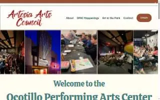 Artesia Arts Council Inc website