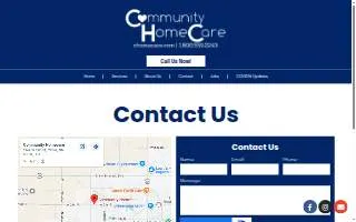Community Homecare of Clovis website