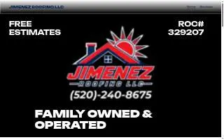 Jimenez Roofing LLC website