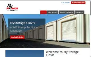 MyStorage Clovis website