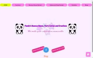 Panda's bounce house and party rentals website