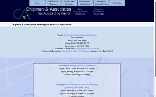 Chipman's Accounting & Income Tax Service website