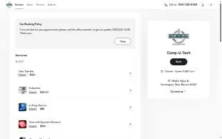Comp-U-Tech of Farmington website