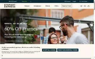 Eyemart Express of Farmington website