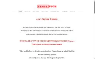 Fence Tech LLC of Farmington website