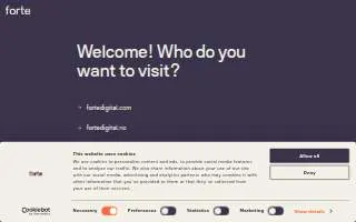 Forte Digital website