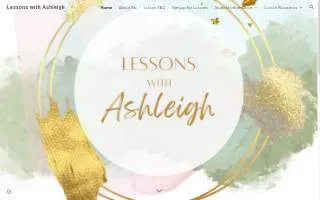 Lessons with Ashleigh website