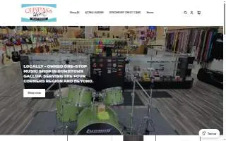 Quintana's Music Center website