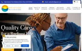 radiant home health care website
