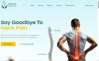 Sutanto Chiropractic website