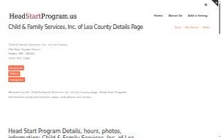 Head Start Child & Family Services website