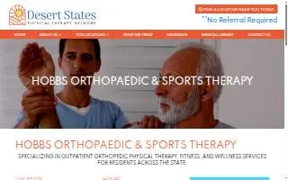 Hobbs Orthopaedic and Sports Therapy, P.C. website